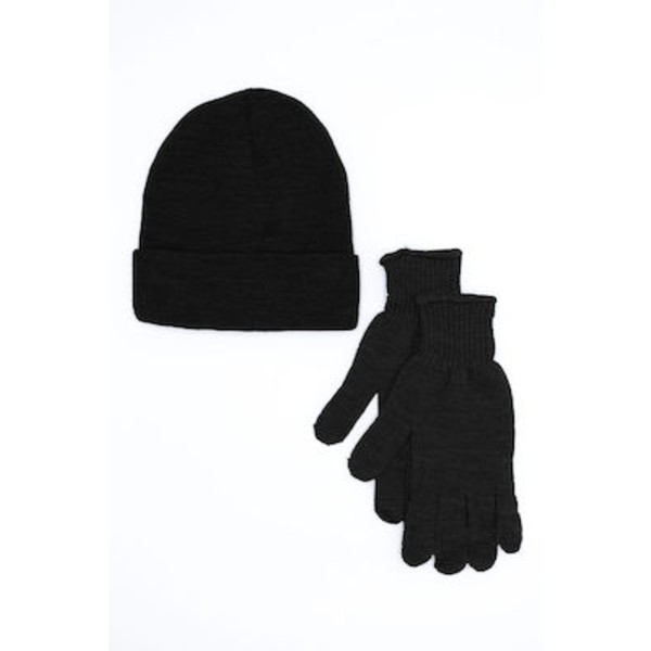 Jokers winterset2 Σετ Σκούφος & Γάντια Πλεκτά - ΜΑΥΡΟ
